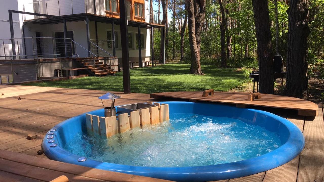 Luksusowa Willa Pod Lasem, Otwock - Shared Garden, Sauna, Wood Hot Tub! Hot Tub Seasonal! Eksteriør billede